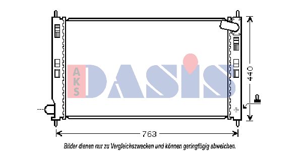 AKS DASIS Jäähdytin,moottorin jäähdytys 140069N